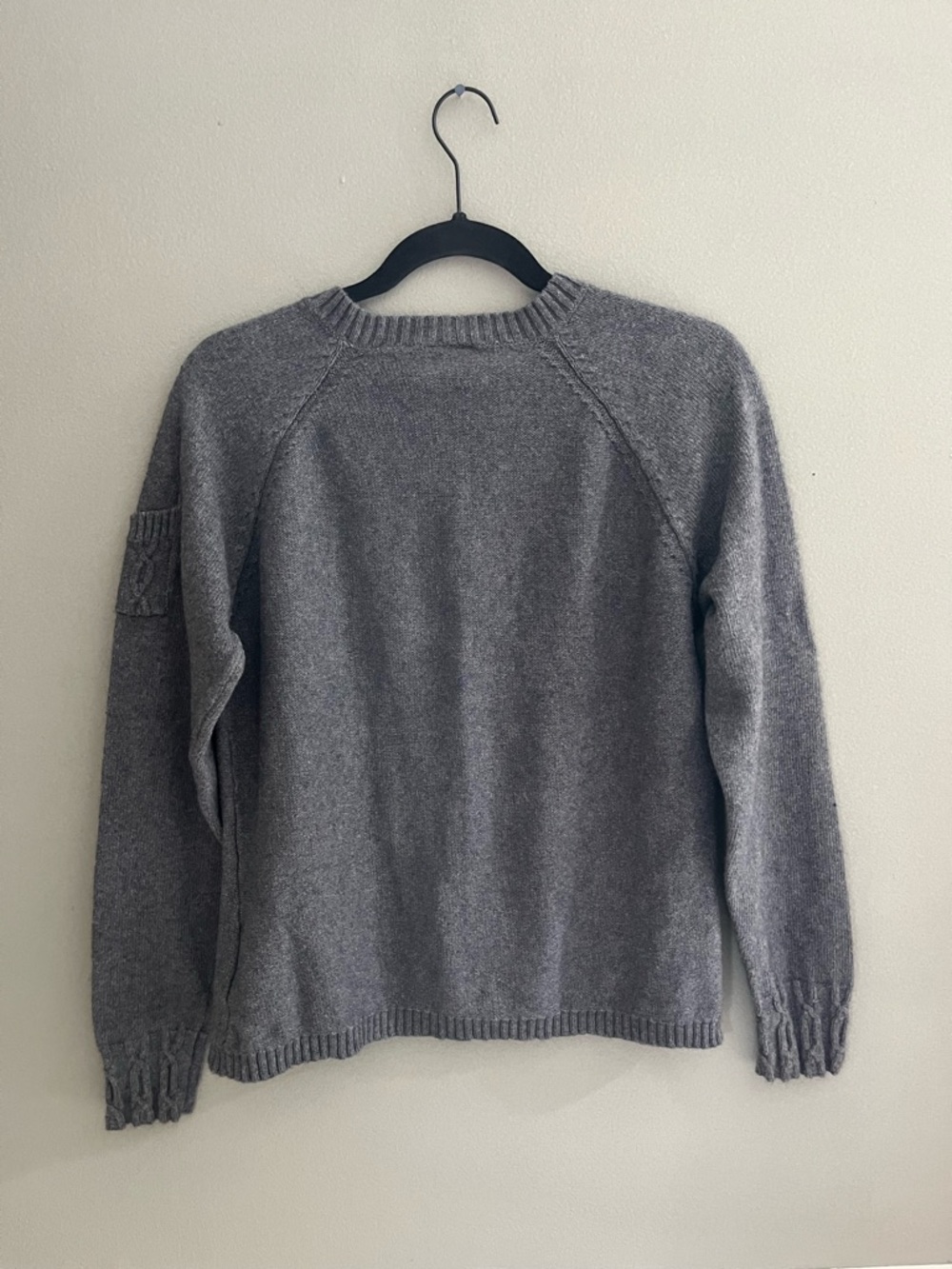 Columbia Sweater Cable Knit Crewneck Cozy Pullover Angora Wool Cotton Blend - Picture 7 of 11